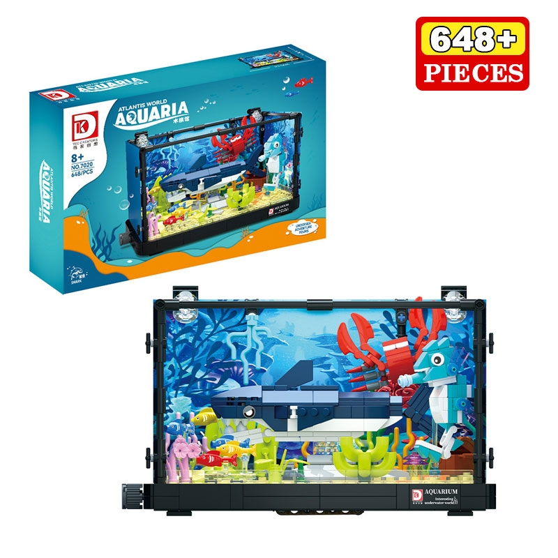 Aquarium Fish Shark - 648 adet köpekbalığı ekosistemi tankı yapı