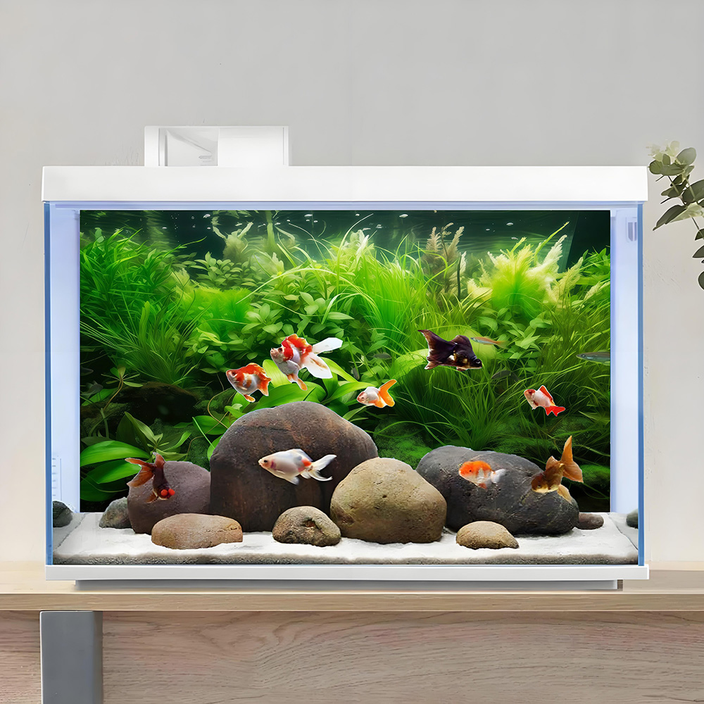 Aquarium Fish Paradise - Su Çimenleri Cenneti, balık tankı arka