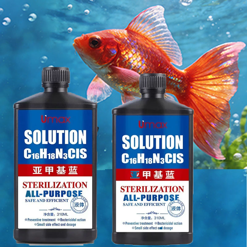 Aquarium Fish Vitamin - 1/2 şişe metilen mavi solüsyon süs
