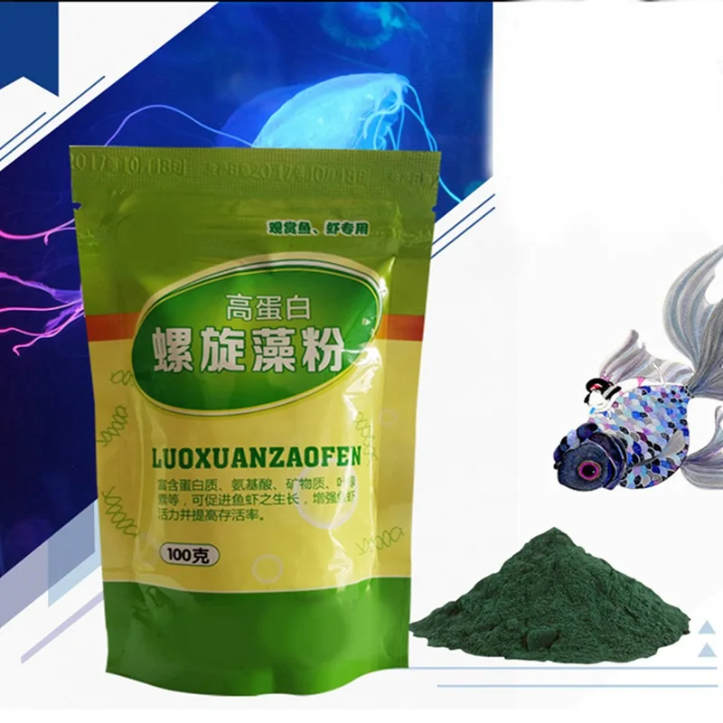 Aquarium Fish Vitamin - Spirulina Toz Şişesi Sağlıklı Okyanus Beslenme