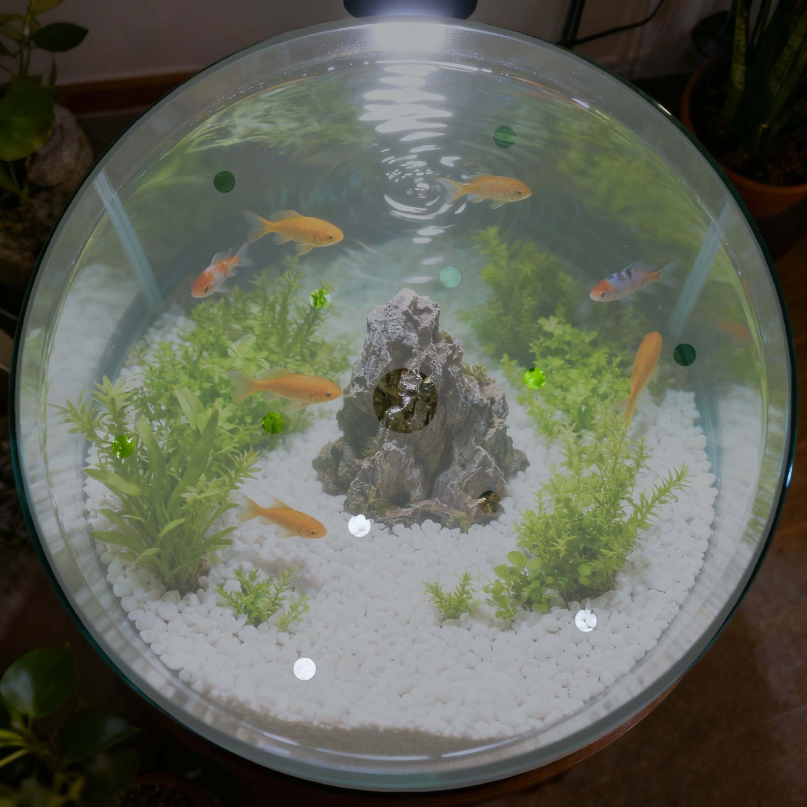 Aquarium Fish Escape - Yuvarlak Akrilik Akvaryum Kaçış Önleyici Kapak