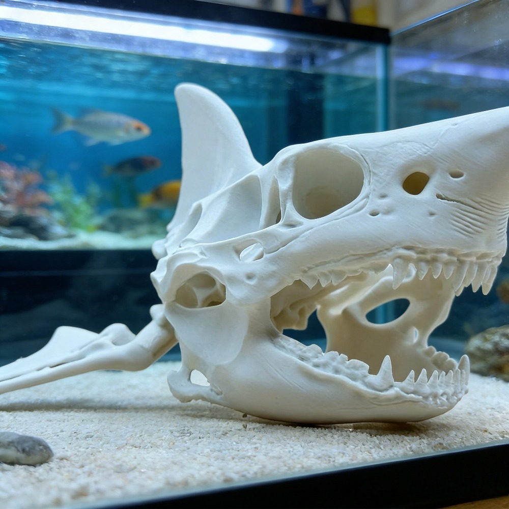 3D Baskı Köpekbalığı Kafatası  - Aquarium Fish Shark incelemesi ve fiyatı
