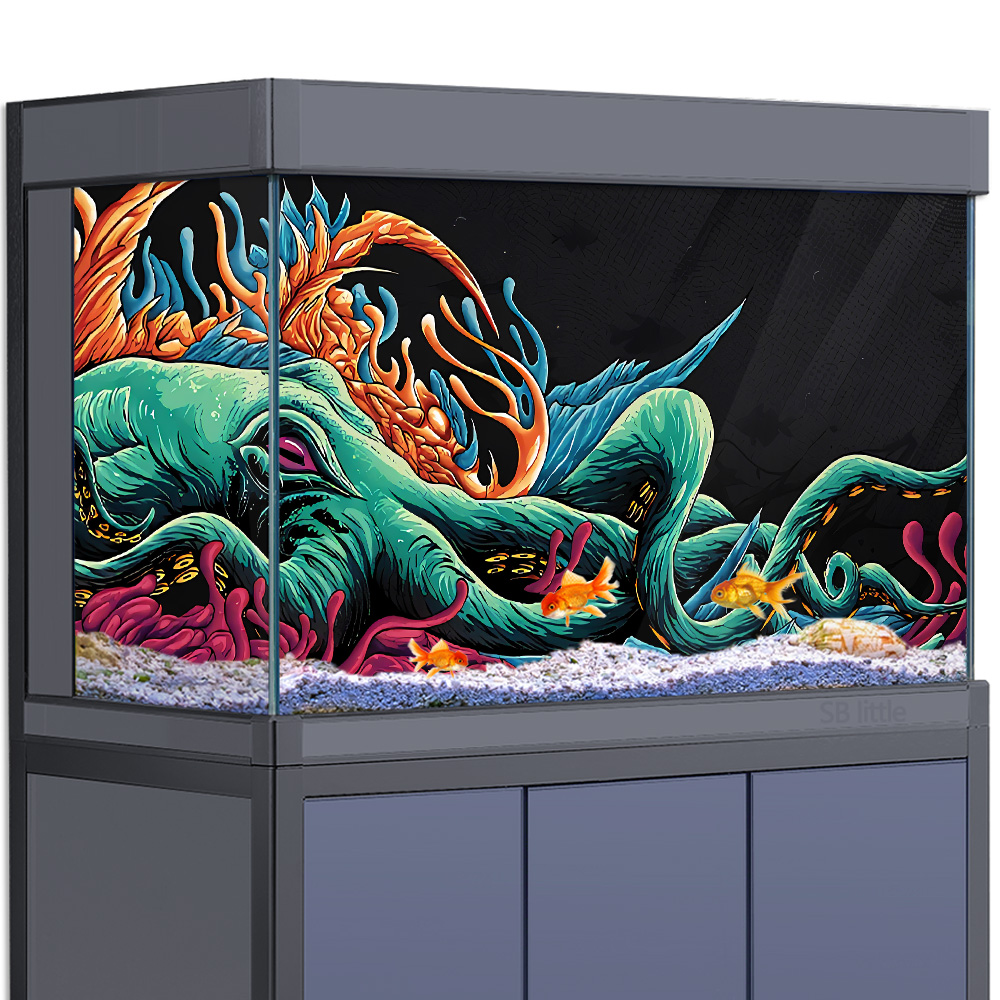 Akvaryum Arka Plan Etiketi - A - Aquarium Fish Monster incelemesi ve fiyatı