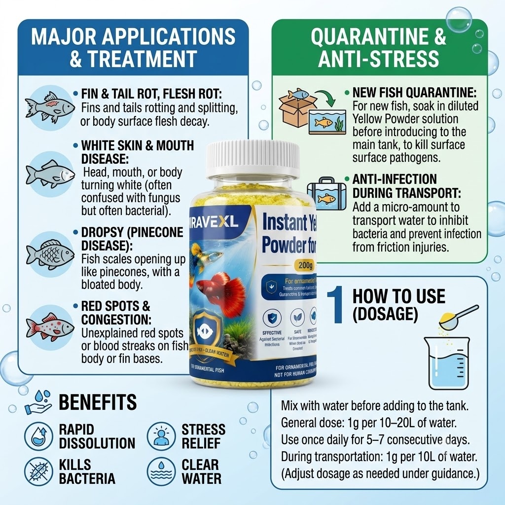 Genel Balık Bakteri Sorunları  - Aquarium Fish Vitamin incelemesi ve fiyatı