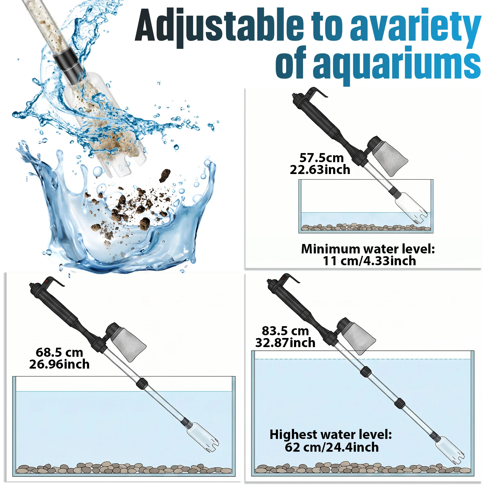 Akvaryum Vakumlu Çakıl Temizle - Aquarium Fish Waste Collector incelemesi ve fiyatı