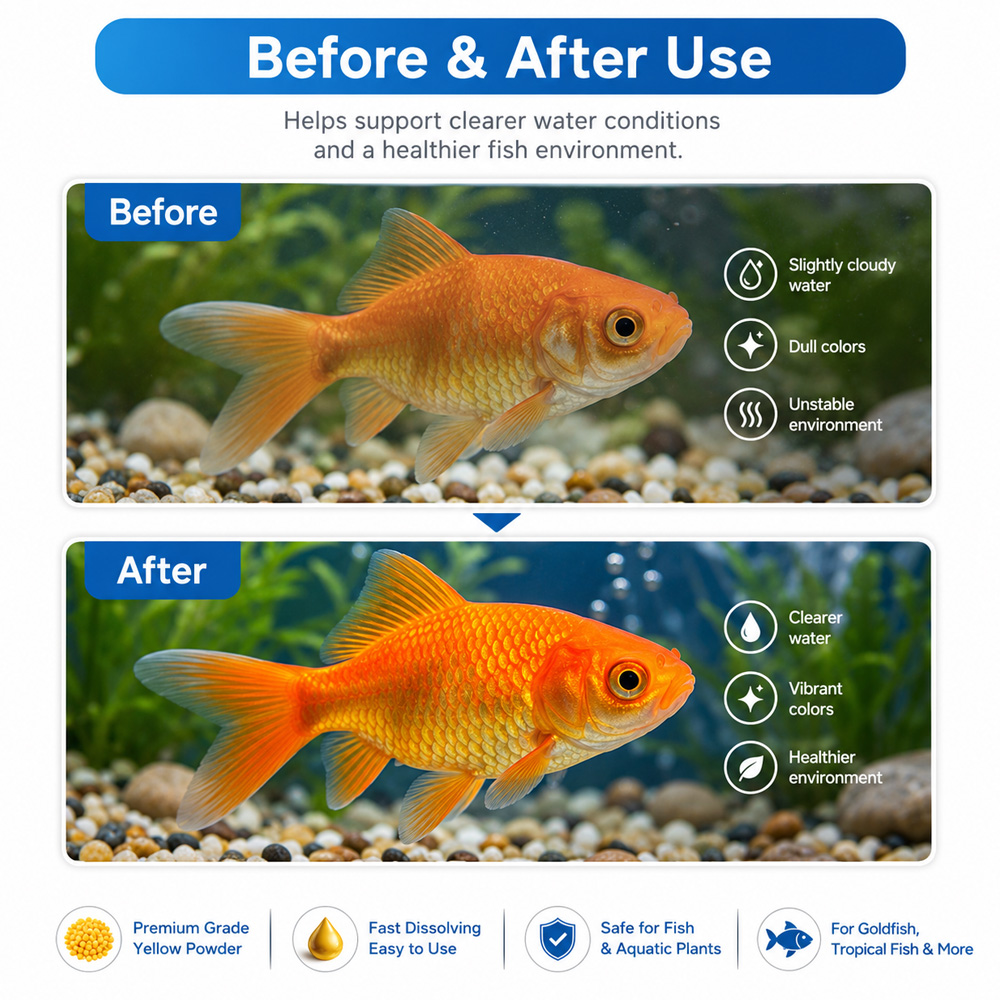 230g Suda Çözünen Sarı Toz Gra - Aquarium Fish Vitamin incelemesi ve fiyatı