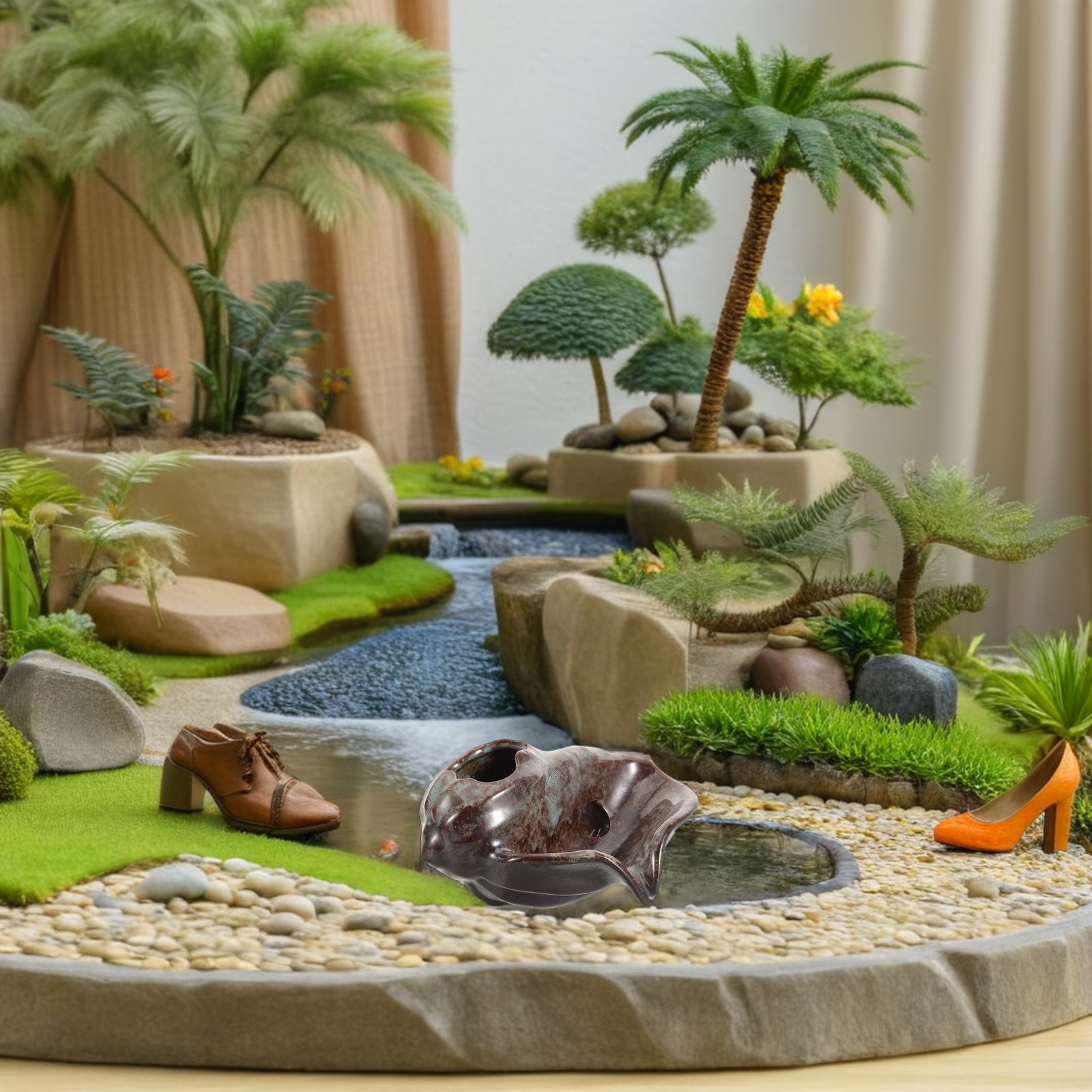 Seramik Kavanoz Çeşmesi Şelale - Fish Aquarium Home incelemesi ve fiyatı
