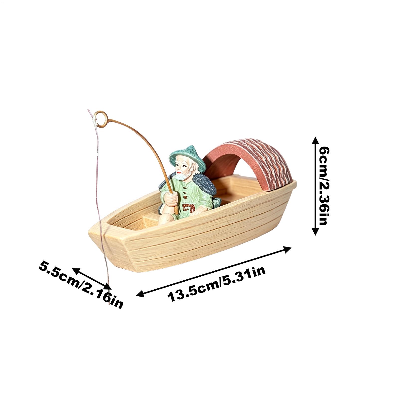Reçine Yüzen Balıkçı Teknesi S - Aquarium Fish Tank Price incelemesi ve fiyatı