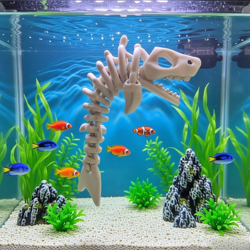 17 cm Köpekbalığı İskeleti Su  - Aquarium Fish Shark incelemesi ve fiyatı
